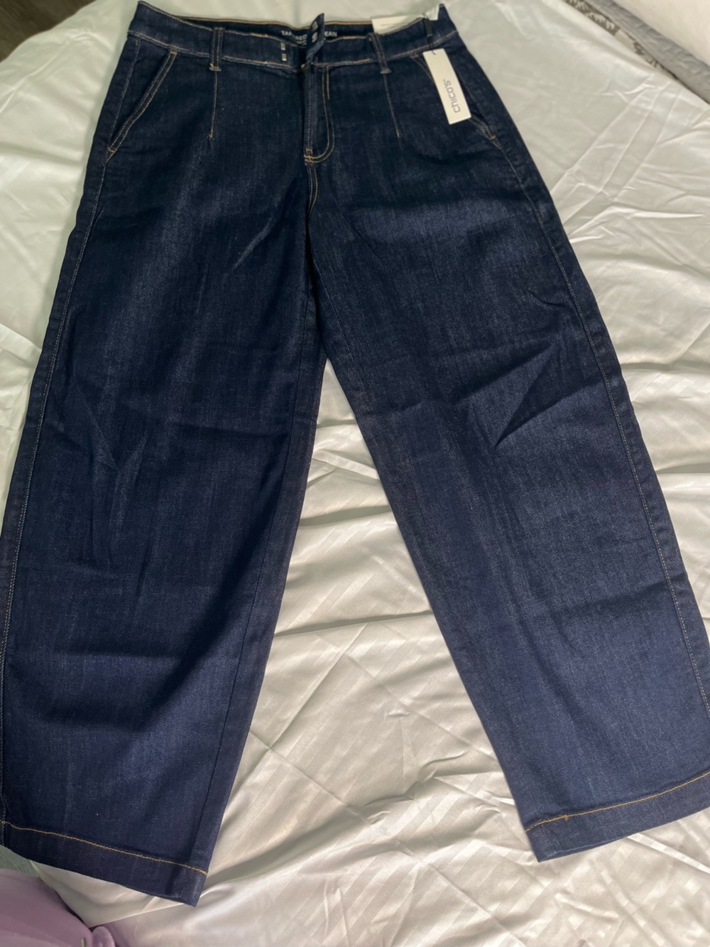 WoMen's Dark Blue Straight Leg Jeans